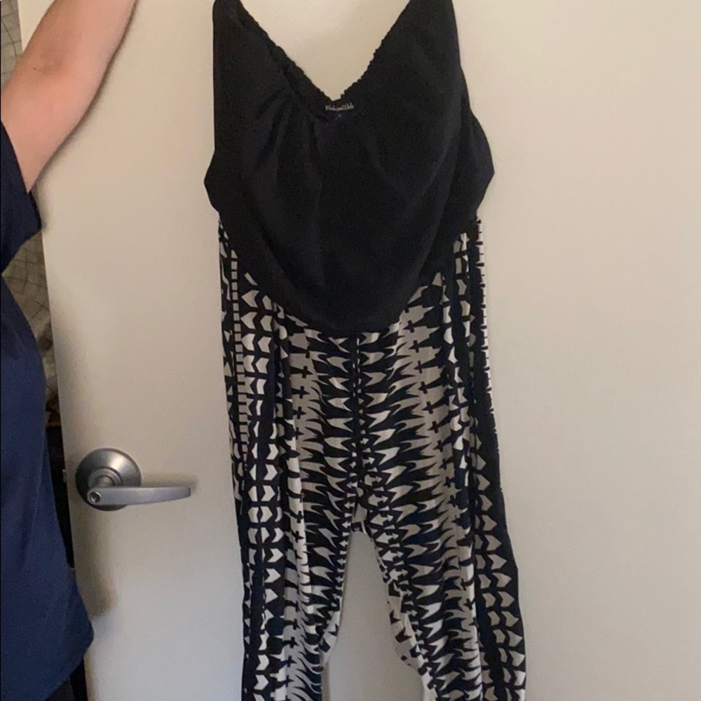 Strapless romper